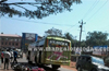 Moodbidri : Woman dies, husband critical in bus-bike collision
